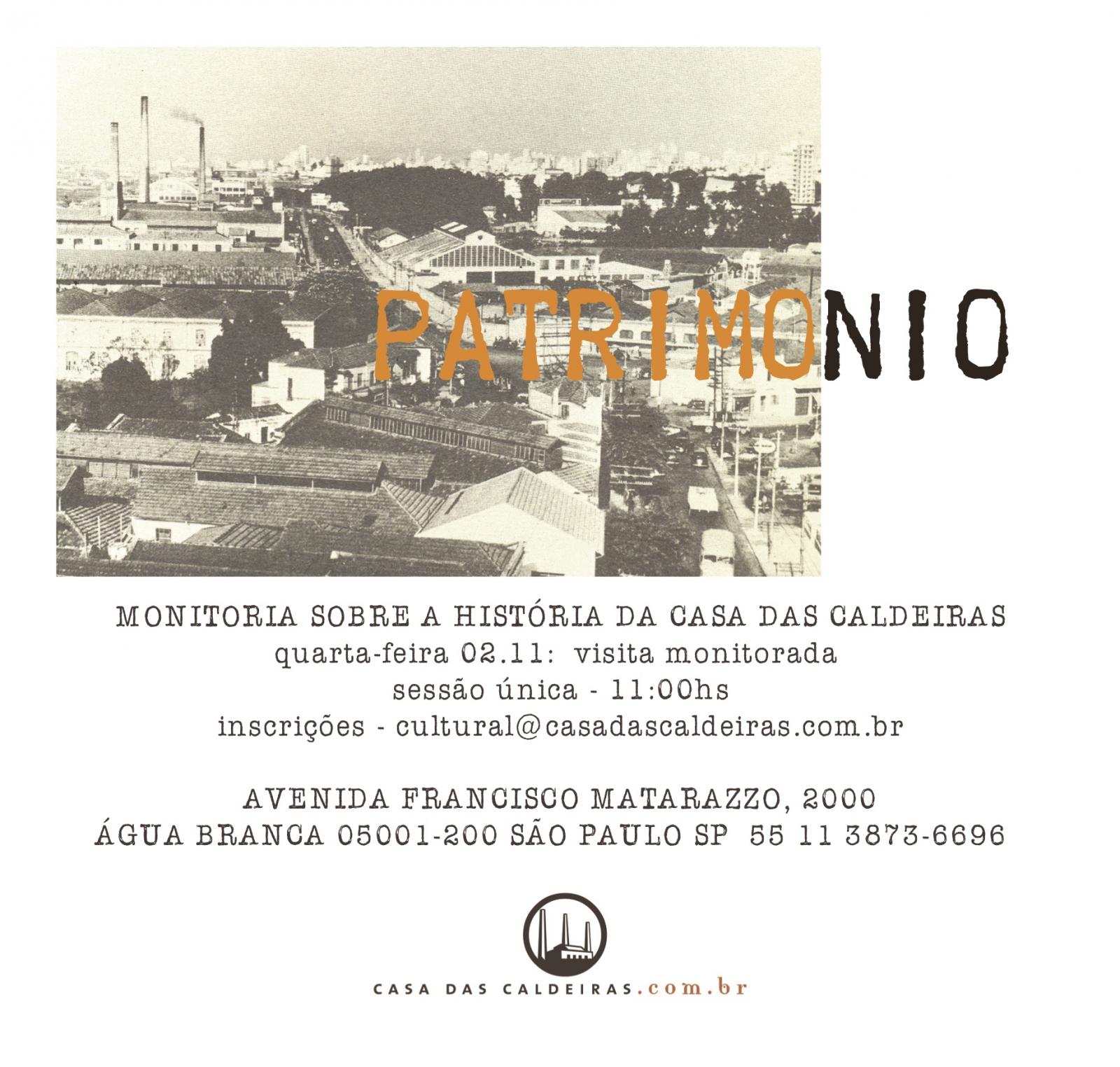 Monitoria sobre o Patrimônio Monitoria sobre o Patrimônio