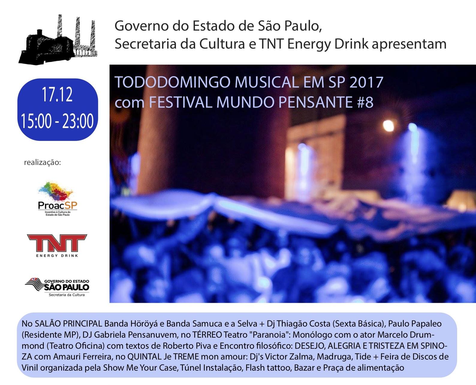 FESTIVAL MUNDO PENSANTE 17.12 FESTIVAL MUNDO PENSANTE 17.12